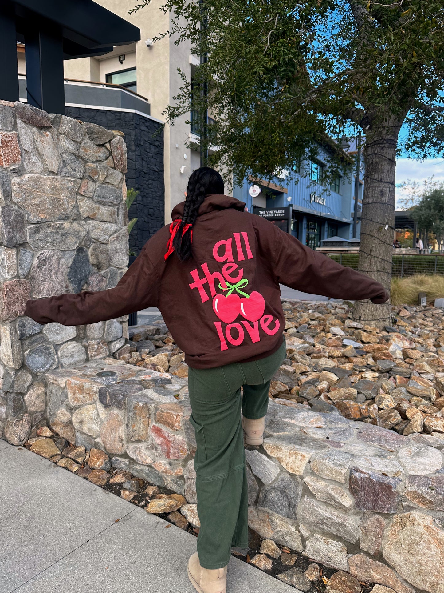 all the love hoodie