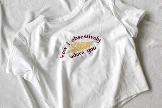 obsessively adore baby tee